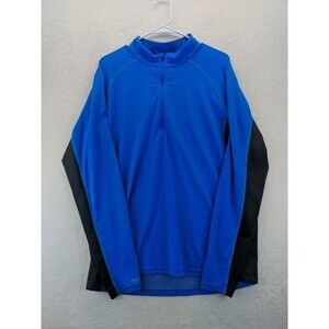 Eastern Mountain Sports EMS Blue Quarter Zip Pullover Mens Size XL
